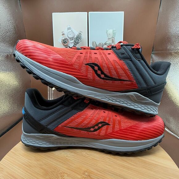 Saucony Mad River TR 2, Scarlet/Shadow, Men’s Sz 14
